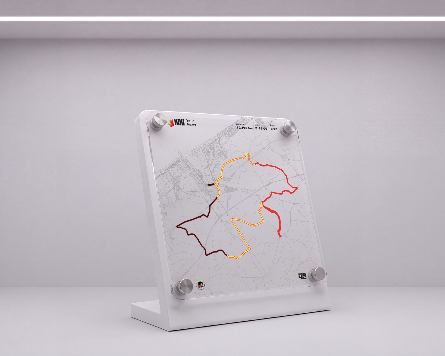 Pace42 x Nieuwpoort Marathon Achievement Display