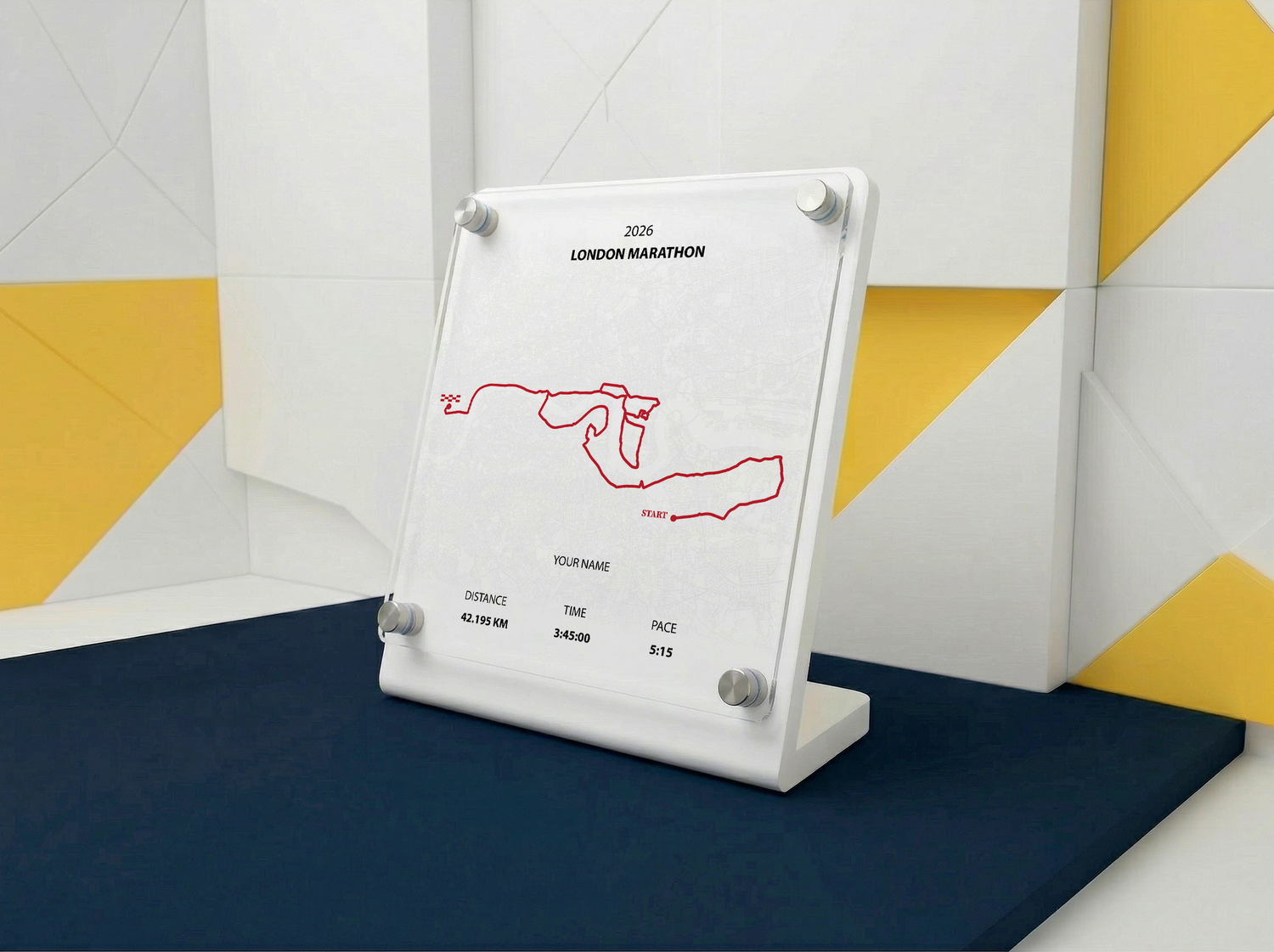 London Marathon Achievement Display