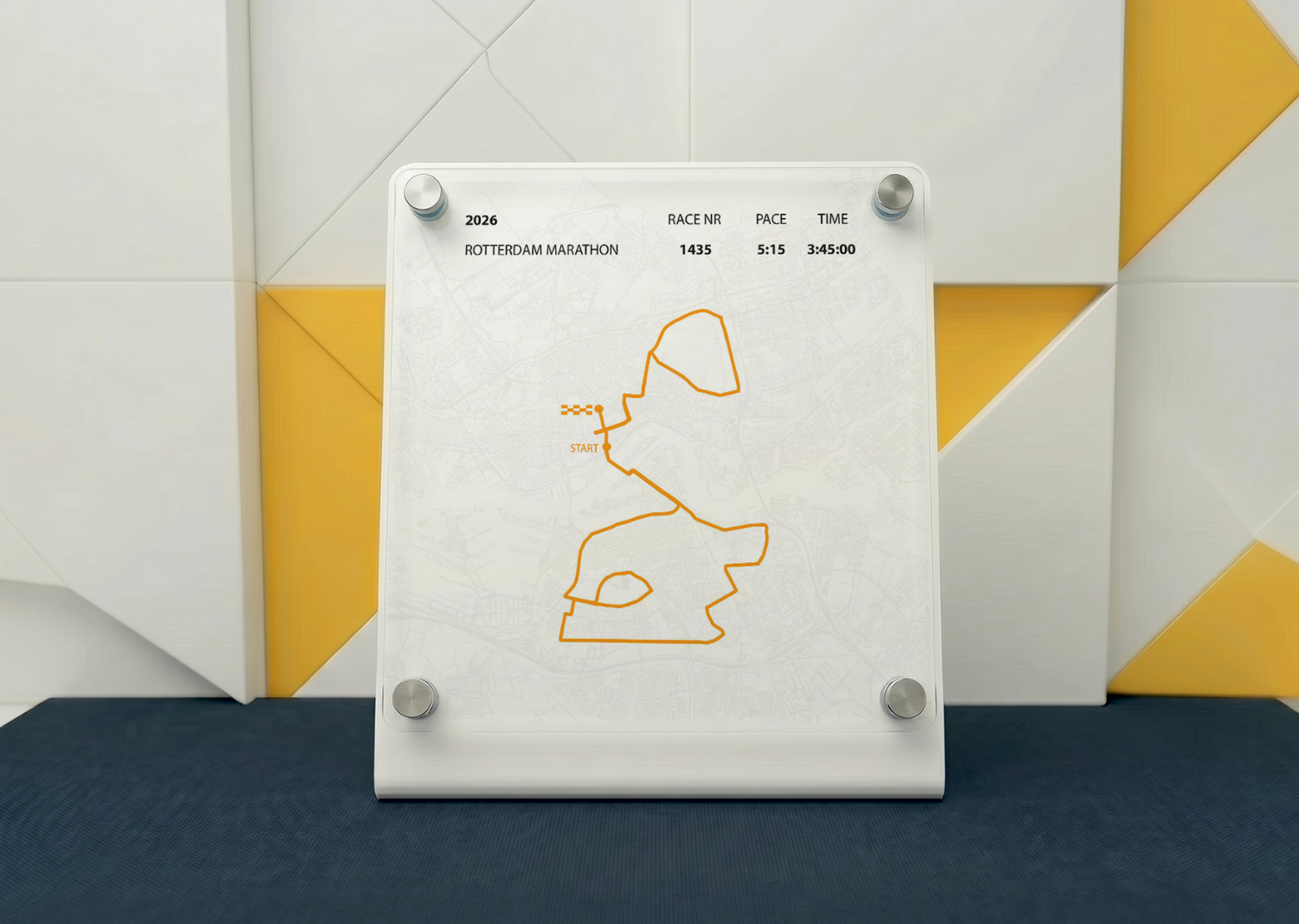 Rotterdam Marathon Achievement Display